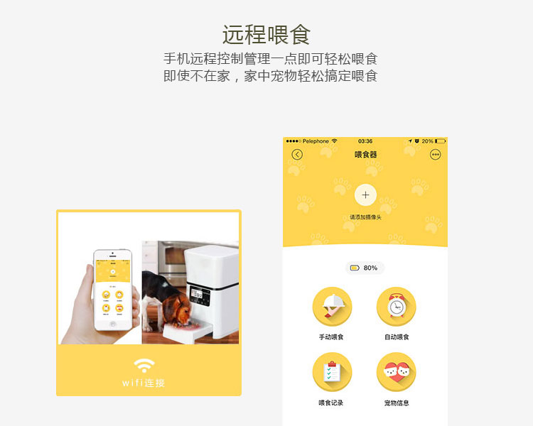 智能寵物喂食器的功能-遠程喂食